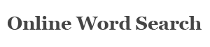 Word search logo
